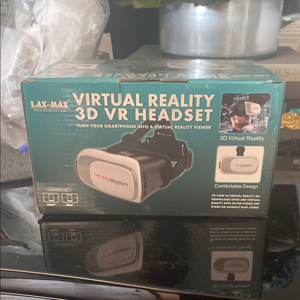 Virtual Reality 3D VR Headset - Black